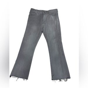 Express Women’s Gray Cropped Flare Jeans Size 8